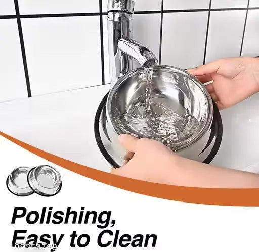 Stainless Steel Non-Skid Pet Feeding Bowl 750 ml