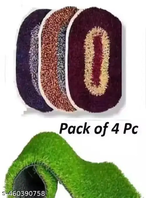 5pc Premium Cotton Doormats Combo – 31x51 cm