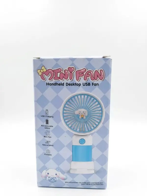 Mini Handheld Portable Fan | USB Rechargeable USB-A to USB-C