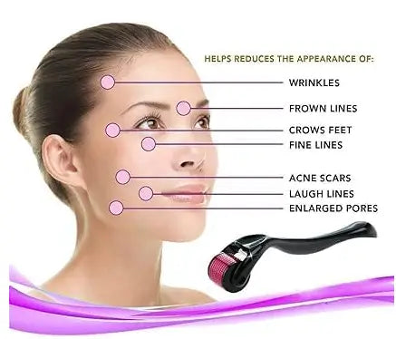 Premium Derma Roller 0.5mm 540 Micro Needles – Hair & Skin Care Tool